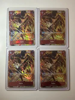 Sabo OP05-007 Illustration Box Vol. 5 Promo 4 Card Play Set Lot One Piece - Image 1