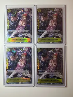 Donquixote Rosinante OP12-108 Illustration Box Vol. 6 Promo 4 Card Play Set Lot - Image 1