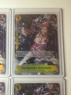 Donquixote Rosinante OP12-108 Illustration Box Vol. 6 Promo 4 Card Play Set Lot - Image 3