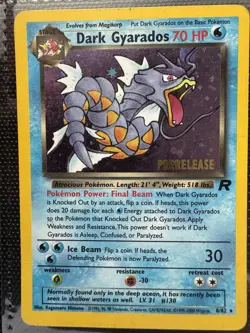 Gyarados # 82 Holo Team Rocket Vintage Prerelease Promo Pokemon Card WOTC Ts4 - Image 1