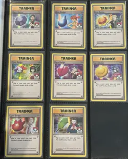 LP/NM COMPLETE Pokemon HOLO Card GYM BADGE Kanto XY BLACK STAR PROMO League Set - Image 1