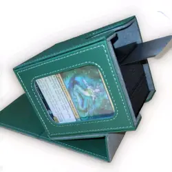 MTG Commander Deck Box Yu-Gi-Oh Pokemon/130+ Sleeved Cards/Green / Window /Magic - Image 1