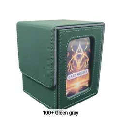 MTG Commander Deck Box Yu-Gi-Oh Pokemon/130+ Sleeved Cards/Green / Window /Magic - Image 2