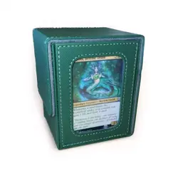 MTG Commander Deck Box Yu-Gi-Oh Pokemon/130+ Sleeved Cards/Green / Window /Magic - Image 3