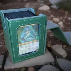 MTG Commander Deck Box Yu-Gi-Oh Pokemon/130+ Sleeved Cards/Green / Window /Magic - Image 4