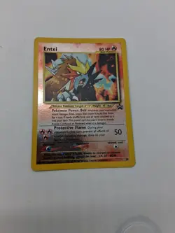2001 Entei Pokemon Card Promo #34 In Excellect Condition - Image 2
