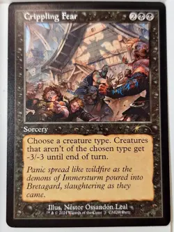 Crippling Fear - Retro Frame - Commander Party Promo - Magic the Gathering MTG - Image 1