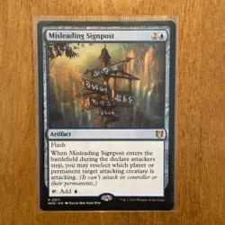 Misleading Signpost Commander: Wilds of Eldraine Regular - Image 1