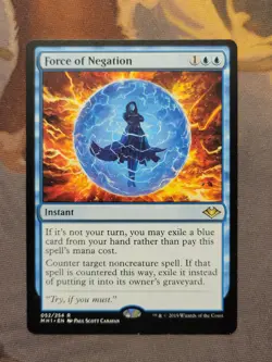 1x Force of Negation - Modern Horizons Rare MTG NM - Image 1
