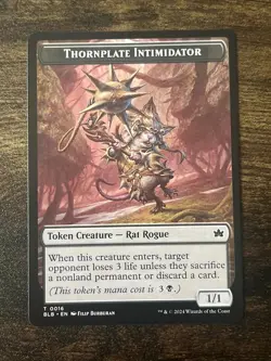 OTTER (0025) / THORNPLATE INTIMIDATOR (0016) Foil - Foundations - MTG - Image 2