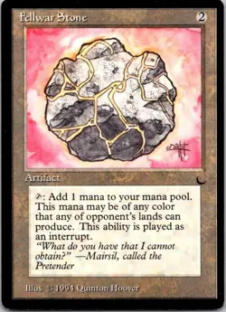 MTG Magic The Gathering Fellwar Stone The Dark Played See Scan B - Image 1