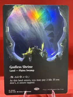 Edge of Eternities 💥Godless Shrine💥Borderless💥Foil🔥R 0280 - Image 1