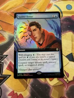 Spider-Sense 0284 Extended Art Foil Buy-a-Box Promo Spider-Man SPM MTG NM - Image 1