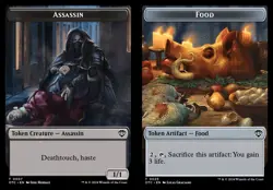 MTG Commander OTJ TOKEN Assassin #0007 Food #0025 PLAYSET 4X X4 - Image 1
