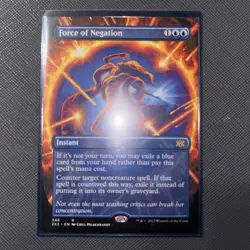 1x Force of Negation (Borderless) - Double Masters 2022 Rare MTG NM - Image 2