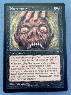 Necromancy Visions MTG Regular-Unplayed Near Mint-Vintage Magic: the Gathering - Image 1