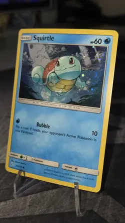 Pokemon TCG Unbroken Bonds Promos Squirtle Card 33/214 Cosmos Holo Rare - Image 3