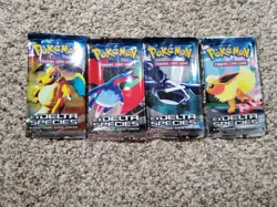 Pokemon TCG EX Delta Species Booster Pack Art Set EMPTY - Image 1