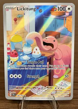 Pokemon TCG Lickitung 180/162 Temporal Forces Full Art IR Holo NM - Image 1