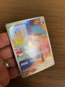 Pokemon TCG Lickitung 180/162 Temporal Forces Full Art IR Holo NM - Image 2