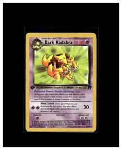 2000 Pokemon TCG Dark Kadabra Team Rocket 39/82 1st Edition - Image 1