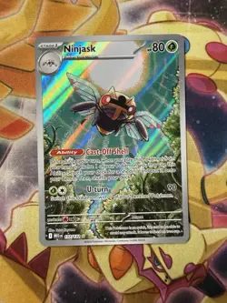 Ninjask 137/132 Me01: Mega Evolution Holo Pokemon Illustration Rare NM - Image 1