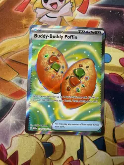 Pokemon Mega Evolution Buddy Buddy Poffin 167/132 Full Art Ultra Rare NM - Image 1