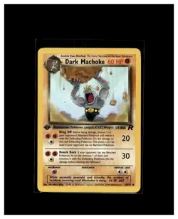 2000 Pokemon TCG Dark Machoke Team Rocket 40/82 1st Edition - Image 1