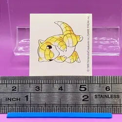 Sandshrew Pokemon Sticker Seal Nintendo TCG Vintage Japanese Very Rare #18 - Image 2
