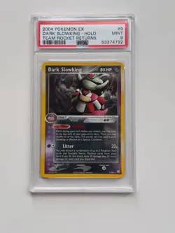 Dark Slowking Holo 9/109 Team Rocket Returns Pokemon PSA 9 - Image 1