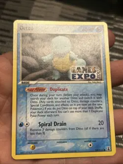 Pokemon TCG Ditto GAMES EXPO CardEx Delta Species 64/113 Promo -NM - Image 2