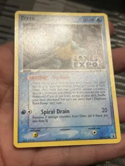Pokemon TCG Ditto GAMES EXPO CardEx Delta Species 64/113 Promo -NM - Image 3