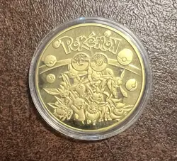GENESECT POKEMON GOLD PLATED COLLECTIBLE COIN - Image 2