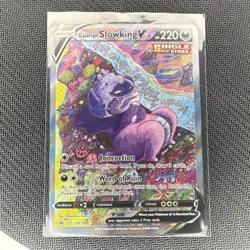 Pokemon Galarian Slowking V Full Art Ultra Rare Holo 179/198 Chilling Reign - Image 1