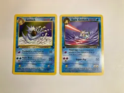 Pokemon Fossil/Team Rocket 1st Edition Golduck 35/62 & Dark Golduck 37/82 NM+ - Image 1