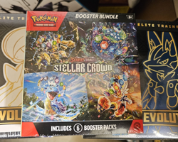 Pokemon TCG Stellar Crown Booster Bundle (6 Booster Packs) New Factory Sealed - Image 1