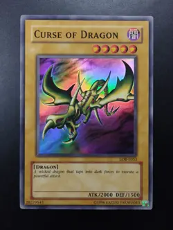YUGIOH 2002 | CURSE OF DRAGON | LOB-E053 | OLD PRINT | EXCELLENT (LP) - Image 1