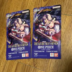 One Piece TCG: The Azure Sea's Seven Lot Of ×2 Sleeved Boosters OP-14 English. - Image 1