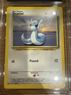 1999 POKEMON GAME DRATINI CGC 9 - #26 26/102 MINT GENUINE - BASE SET - Image 2