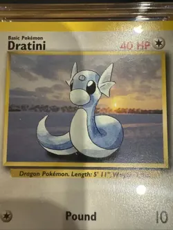 1999 POKEMON GAME DRATINI CGC 9 - #26 26/102 MINT GENUINE - BASE SET - Image 3