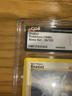 1999 POKEMON GAME DRATINI CGC 9 - #26 26/102 MINT GENUINE - BASE SET - Image 4