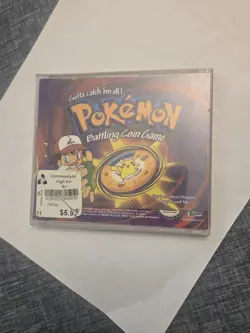 Hasbro Pokemon Battling Coin Game 3 Unique Coins 1999 Pikachu Sandslash Dratini - Image 2