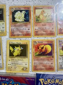 Vintage Pokemon Lot WOTC 2 Holo Base Jungle Fossil Coin Game English & German - Image 3