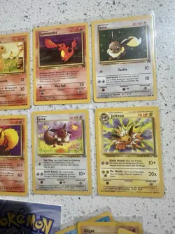 Vintage Pokemon Lot WOTC 2 Holo Base Jungle Fossil Coin Game English & German - Image 5