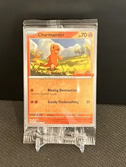 SEALED Charmander 004/165 SV: 151 [Gamestop Stamp] Promo Pokemon TCG NM/M - Image 1