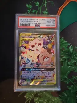 Pokemon Togepi & Cleffa & Igglybuff GX 143A/236 Alt Art Tag Team PSA 10 GEM MINT - Image 1
