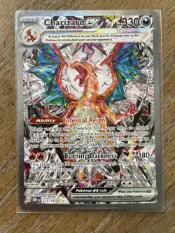 Pokemon TCG Charizard EX Holo Obsidian Flames Sir 223/197 Near Mint Condition - Image 1