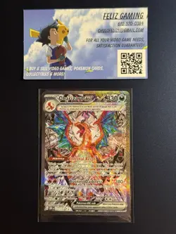 Pokemon TCG Charizard EX Holo Obsidian Flames Sir 223/197 Near Mint Condition - Image 1
