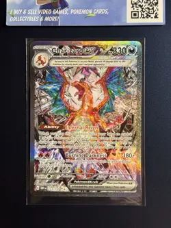 Pokemon TCG Charizard EX Holo Obsidian Flames Sir 223/197 Near Mint Condition - Image 2