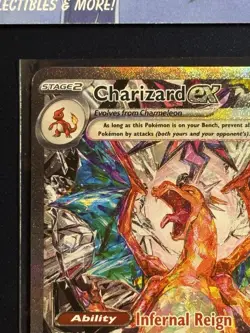 Pokemon TCG Charizard EX Holo Obsidian Flames Sir 223/197 Near Mint Condition - Image 3